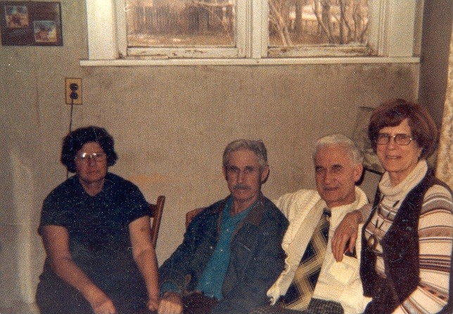Verlene,bill,frankand Marion Hatch, Feb. 1978