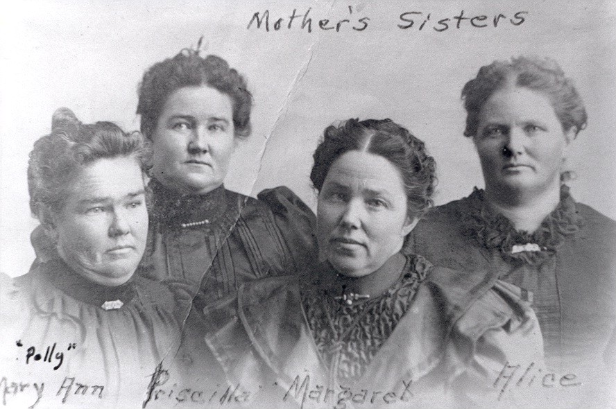 Margaret Muir 3 Rd From Left, Sisters Left To Right,maryann,priscilla,margaret And Alice