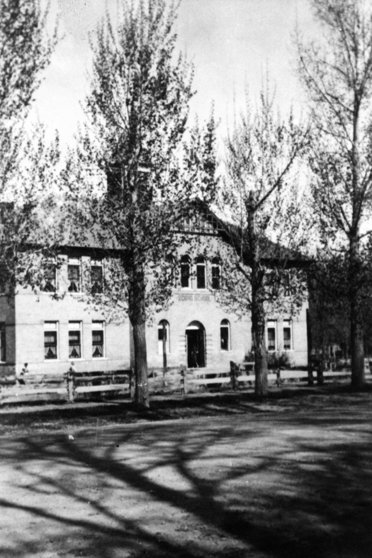 Scipio School Built In 1893, Picture Taken 1936 Top Story Taken Off In 1937