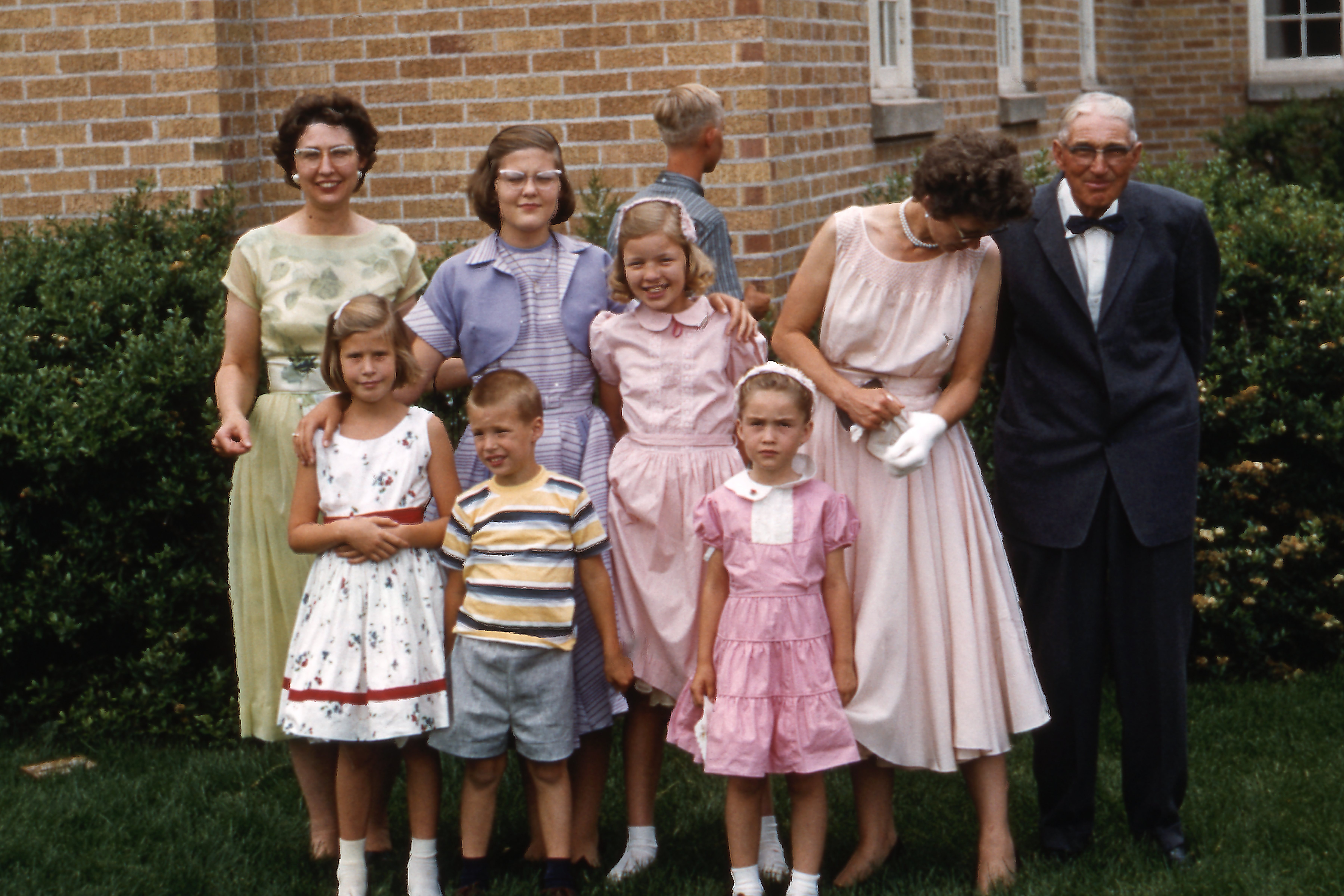 Kay,britta,noblese,johnette,frank S,kristine,kurt,elisa 1959