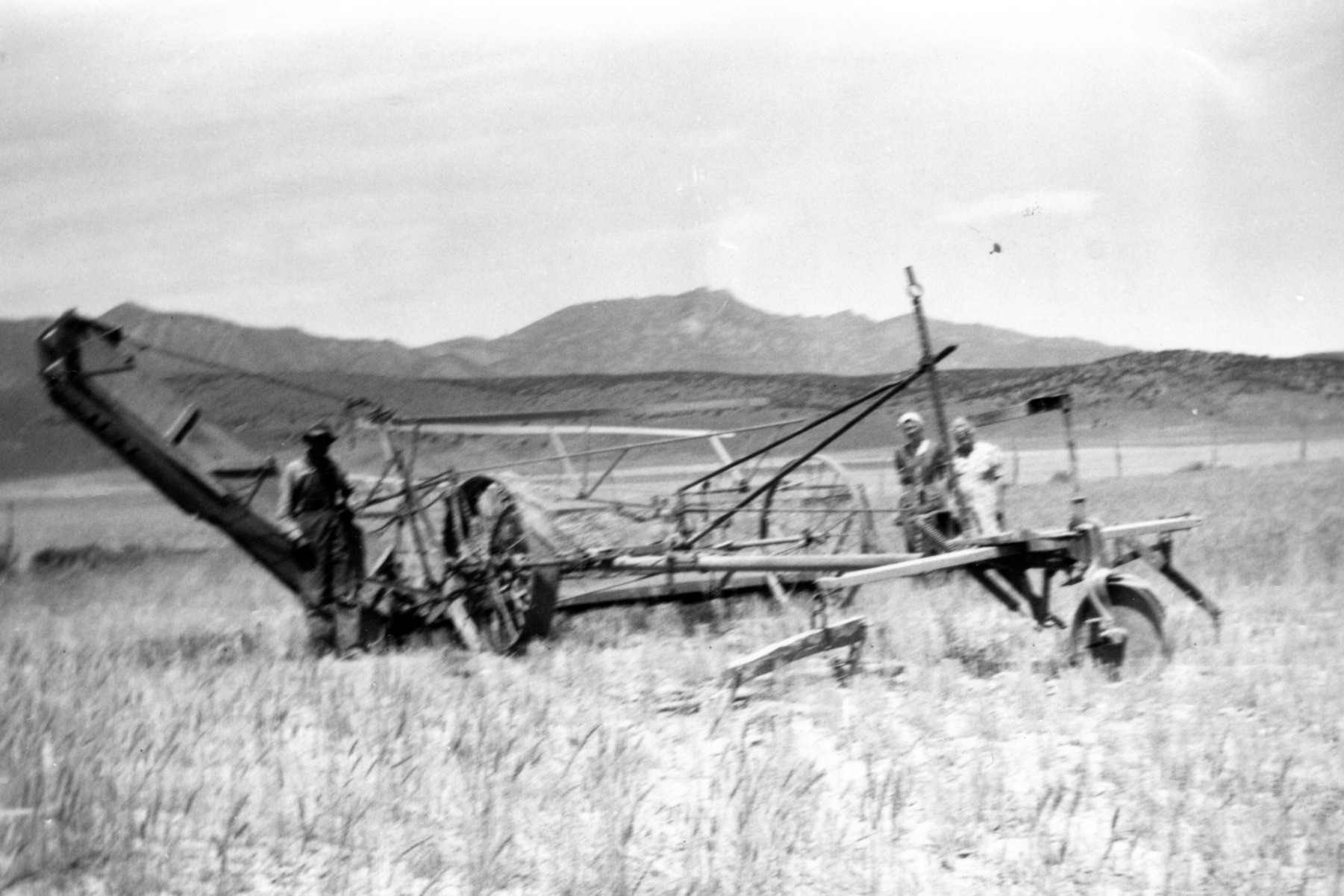Frank S Hatch, Lottie On Left Heading Grain 1941