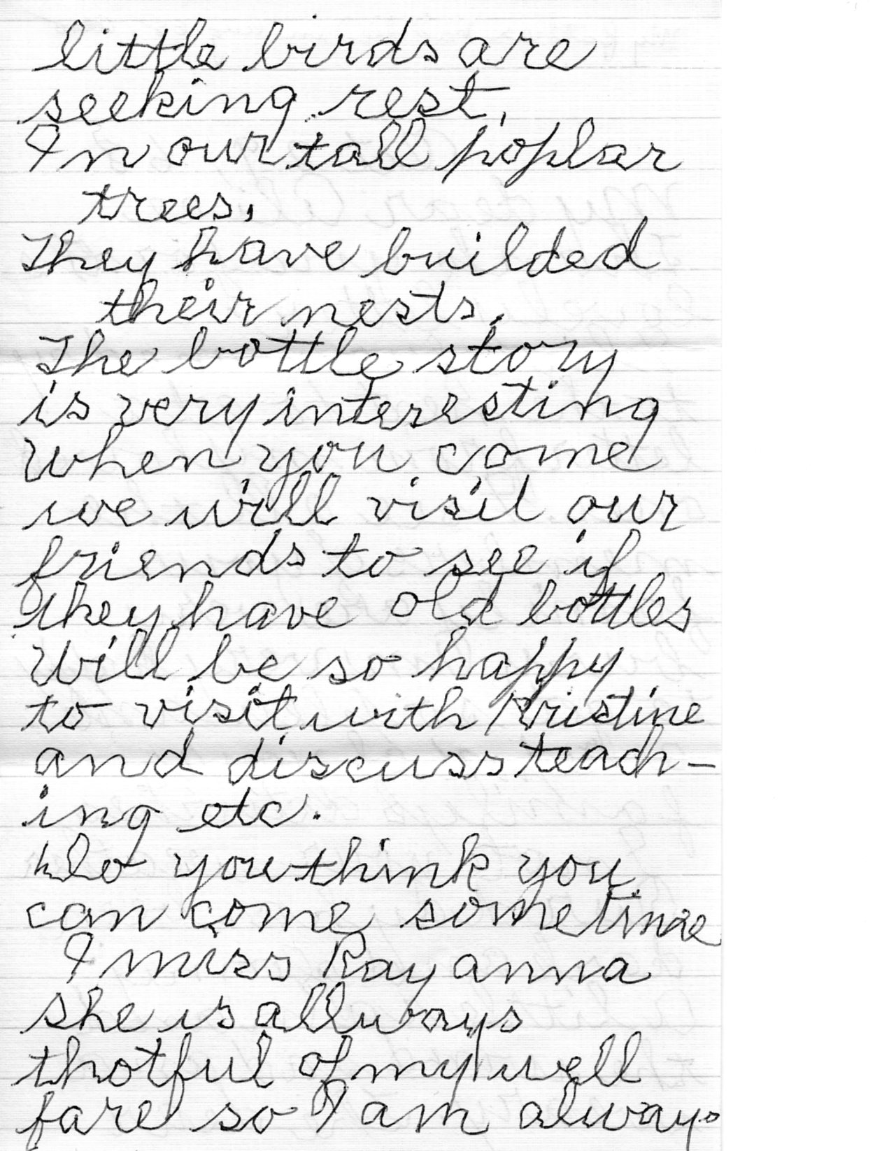 Letter from Lottie to Alice 29 Oct 1968