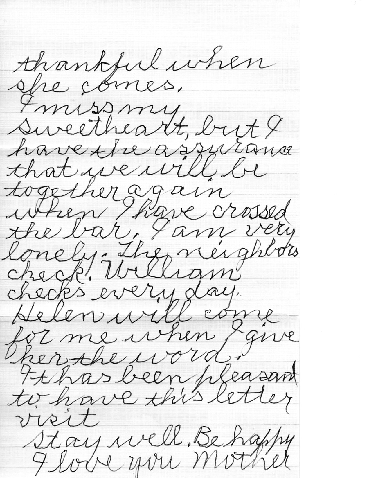 Letter from Lottie to Alice 29 Oct 1968
