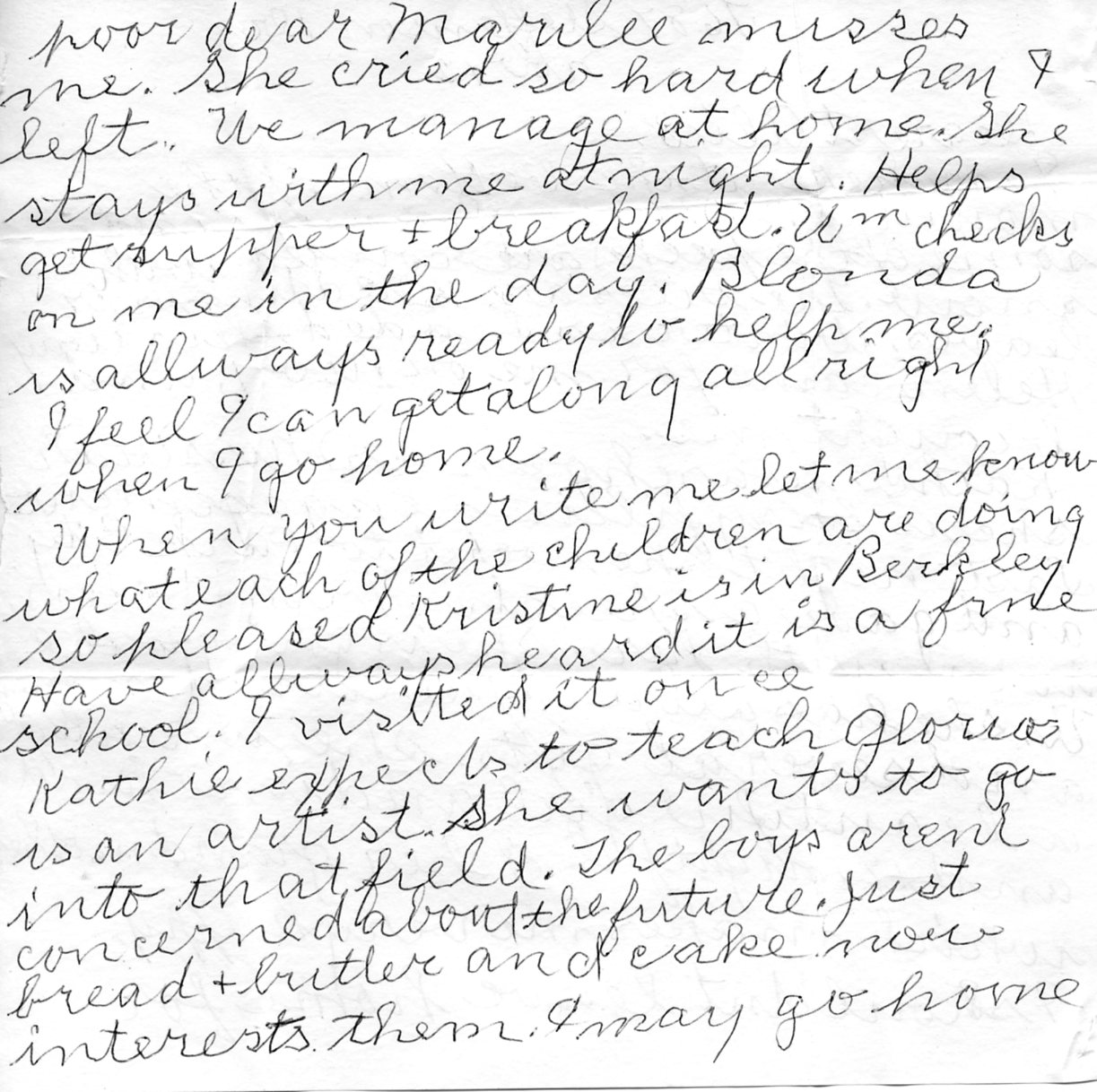 Letter from Lottie to Alice 12 Nov 1968