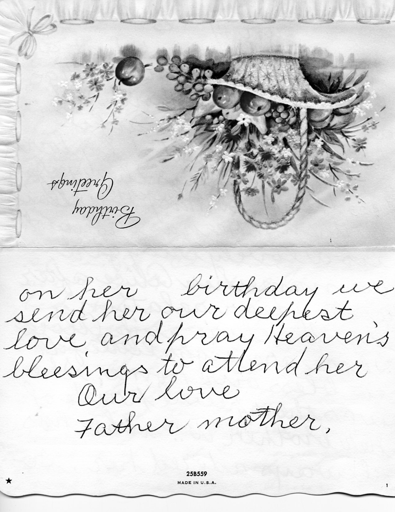 Birthday card Alice from Frank & Lottie