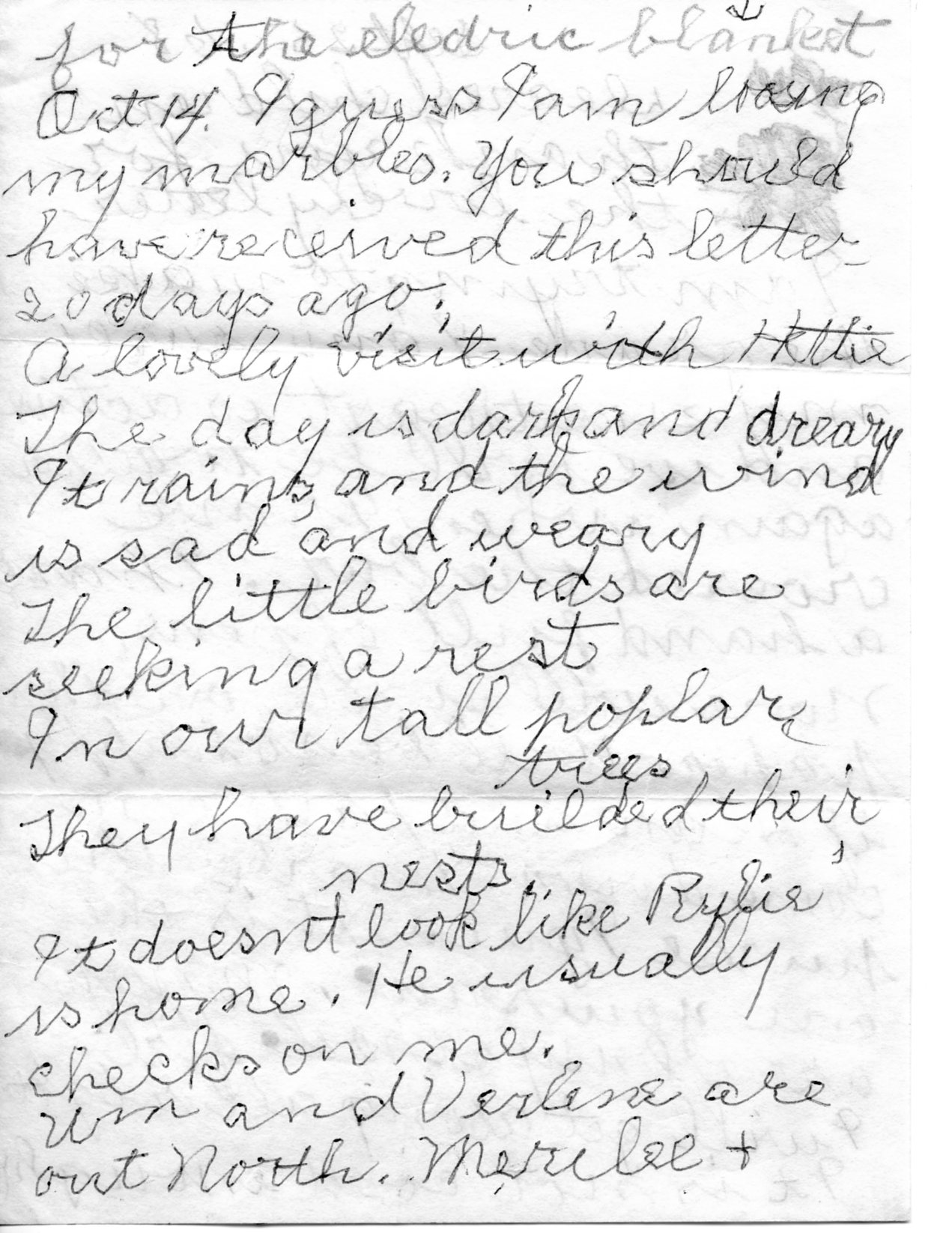 Letter from Lottie to children 25 Sep 1968