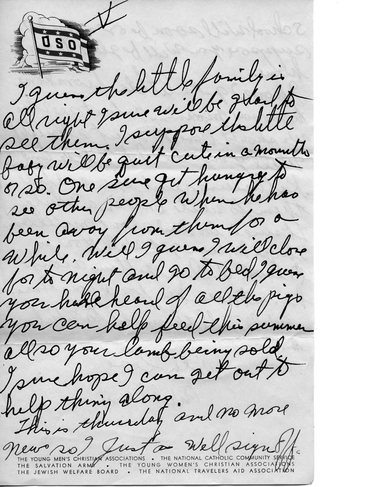 Letter from William to Sisters 1943 from Fort Douglas