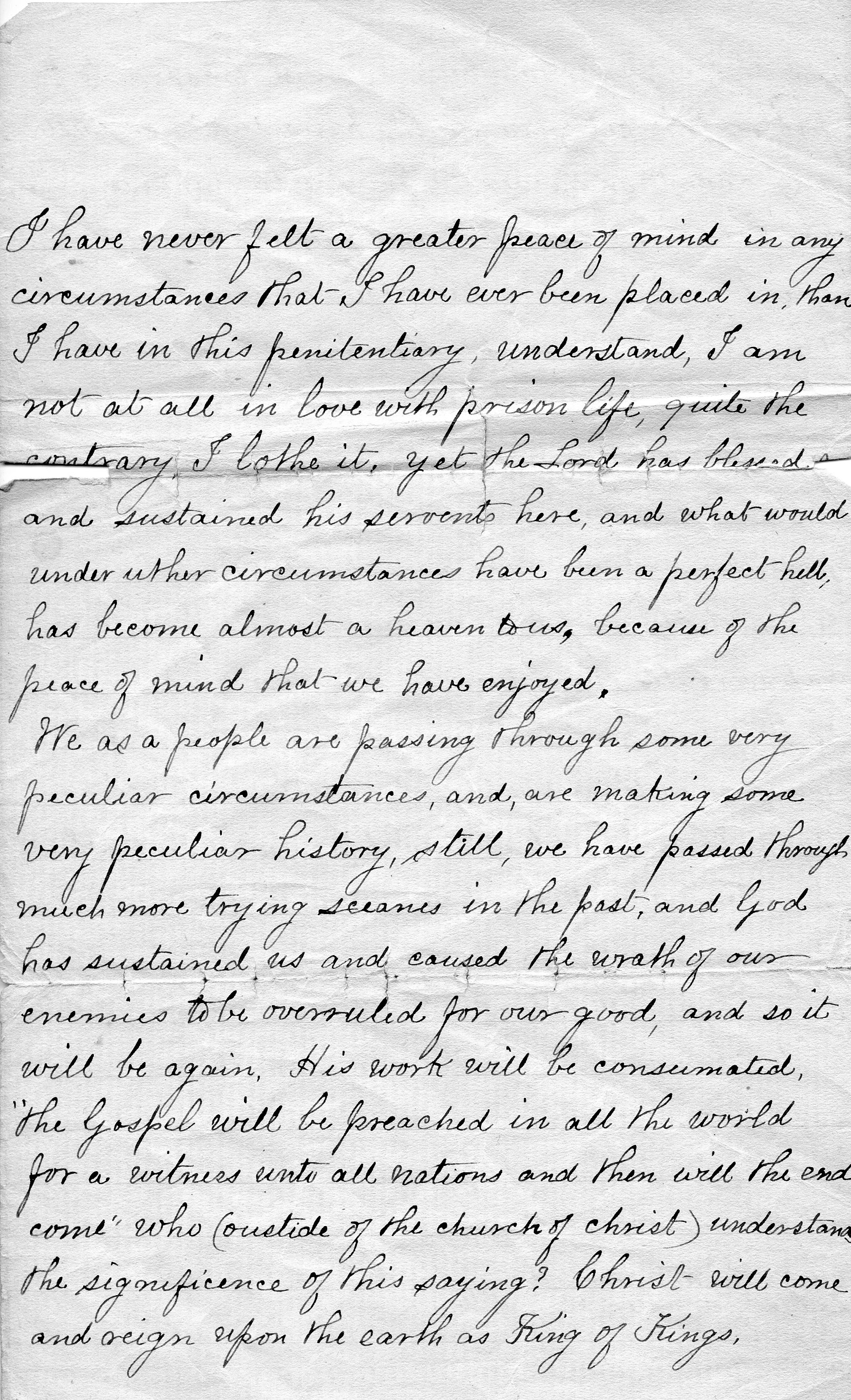 Thomas Yates from Scipio letter