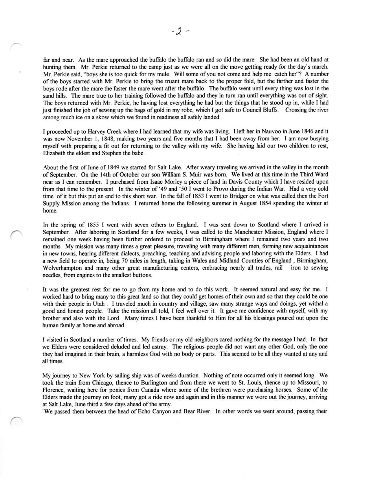 William Smith Muir history